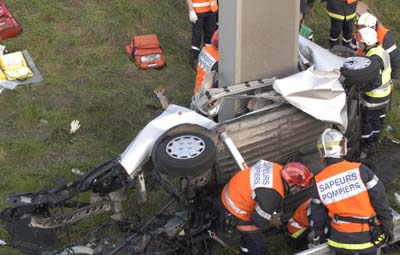 l'accident de voiture
